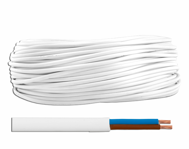 OMYp kabel 2x1,0 300 / 300V, plochý, 100m.