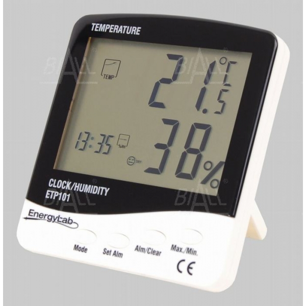 ETP101 Thermo hygrometr + hodiny EnergyLab