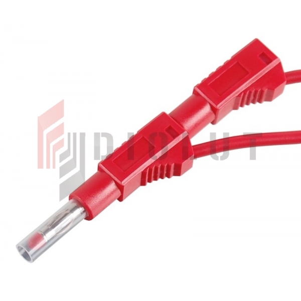 PP450-R testovací kabel 2x  bezpečný, banán, 4mm 1m, 19A II 600V