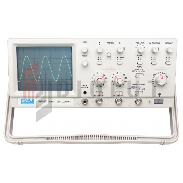 CQ5020 analogový osciloskop 20MHz / 2 kanál MCP