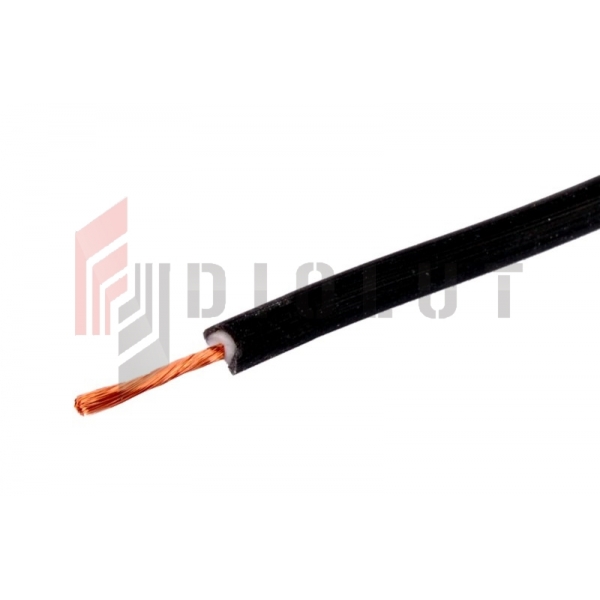 Silikonový drát / vodič Li2G-0,5mm2 10A BK (černý)