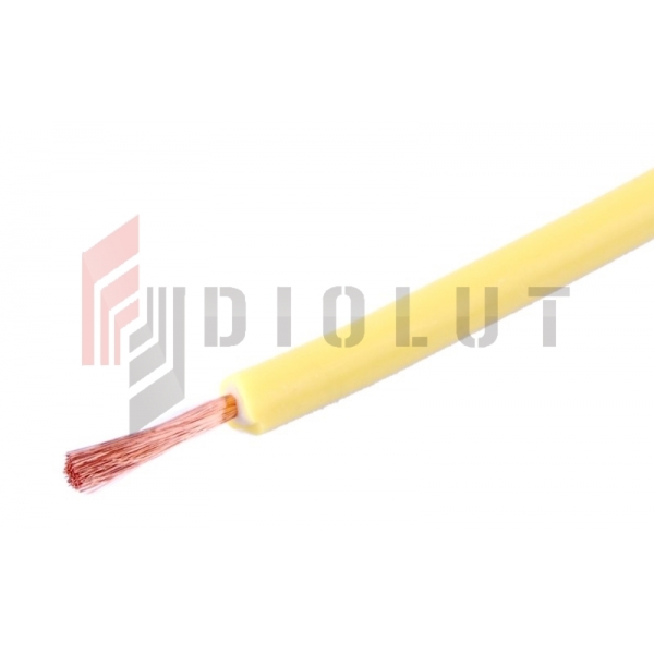 Silikonový drát / vodič Li2G-1,0mm2  20A Y žlutý