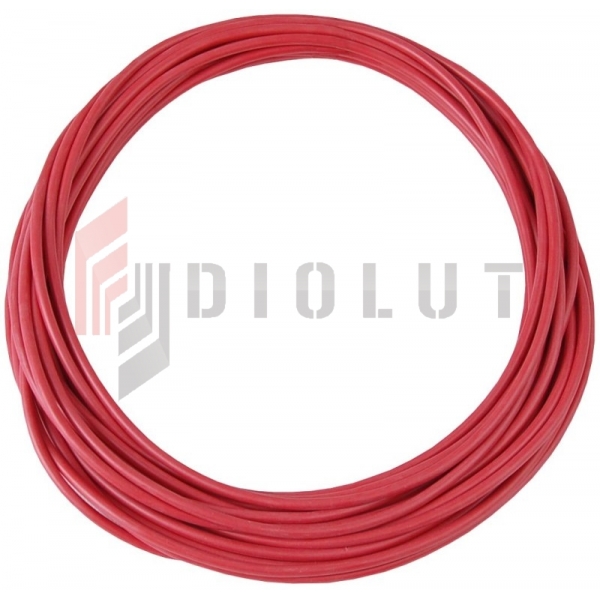Silikonový drát / vodič Li2G-1mm R červený