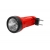 Ruční svítilna 1-LED TS-1124 s dobíjecí baterií, červená.