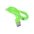 PS USB kabel - microUSB, 1m, zelený.