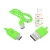 PS USB-micro USB kabel 1,5m, zelený, HQ.