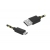 PS USB-microUSB kabel, 1m, černý.
