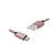 PS USB-microUSB kabel 1m, růžový.