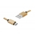 PS USB-microUSB kabel 1m, zlatý.