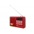 Přenosné rádio KK-9 FM, AUX, TF s baterií 18650, červené.