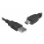 USB - mini USB kabel, 1.8m, černý.