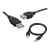 USB prodlužovací kabel, typ A, zástrčka-zásuvka 1m.