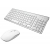 Bezdrátová klávesnice + optická myš, stříbrná, komplet.