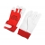 Pracovní rukavice z kozí kůže, vel 10, suchý zip, červený, TECHNIK PLUS 2121X.