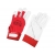 Pracovní rukavice z kozí kůže, vel 9, suchý zip, červený, TECHNIK PLUS 2121X.