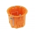 Koncová krabice jednoduchá, 60 x 60 p / t, hluboká, na sádrokarton, oranžová.
