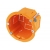 Koncová plechovka jednorázově 60 x 40 p / t, oranžová.
