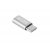 Adaptér  Micro USB - USB typ C M-Life stříbrná