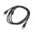 USB kabel, typ A, plug-to-plug 2m s černými filtry