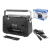 PS Portable Radio FM / USB / SD / AUX / solar Retro dobíjecí černé