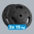 Sada bitumenových závaží 2x15kg, otvor 31mm, deska s madly, REBEL ACTIVE