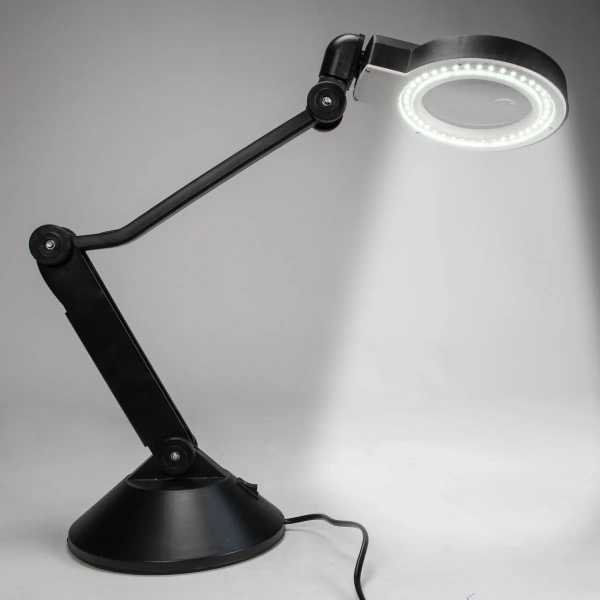 Servisní LED svítilna s lupou