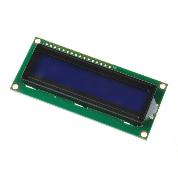 Alfanumerický displej LCD 2x16 HD44780 blue QC1602A