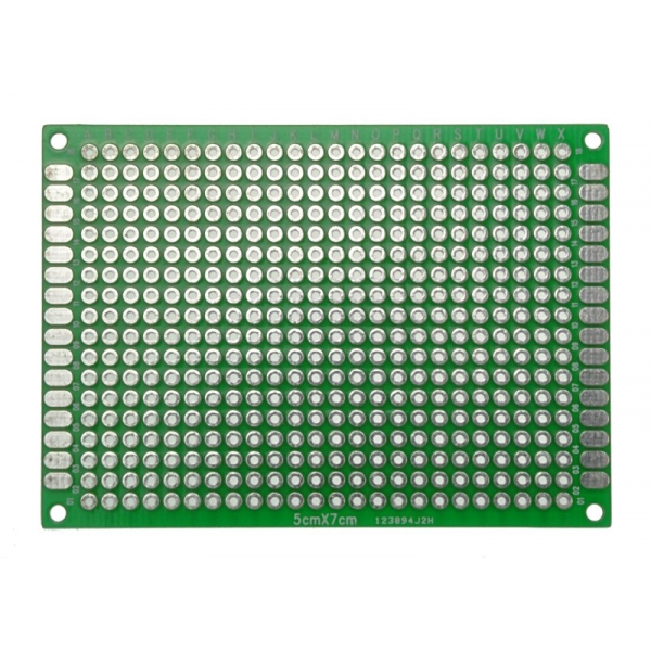 Deska PCB univerzální oboustranná 432 cínových bodů 5x7cm