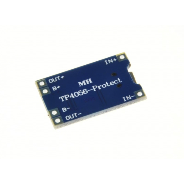 Napájecí pufrovy zdroj - nabíječka Micro USB 1A pro Li-Ion Li-Poly 18650 - na TP4056