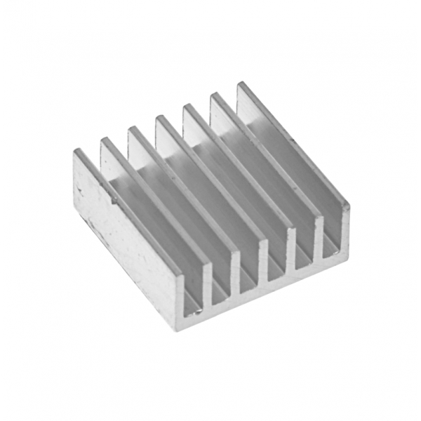Hliníkový chladič - radiator  14,5x14,5x6mm   Raspberry Pi, FPGA, MCU