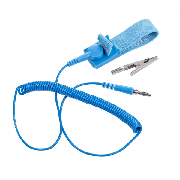 Antistatická podložka ESD 300x300mm  + zemnící kabel, náramek, rukavice L