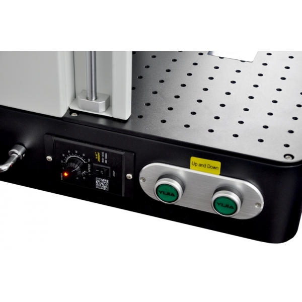 Značkovací laserový gravírovací stroj Fiber Laser s ochranným krytem  50W RAYCUS 200x200 mm