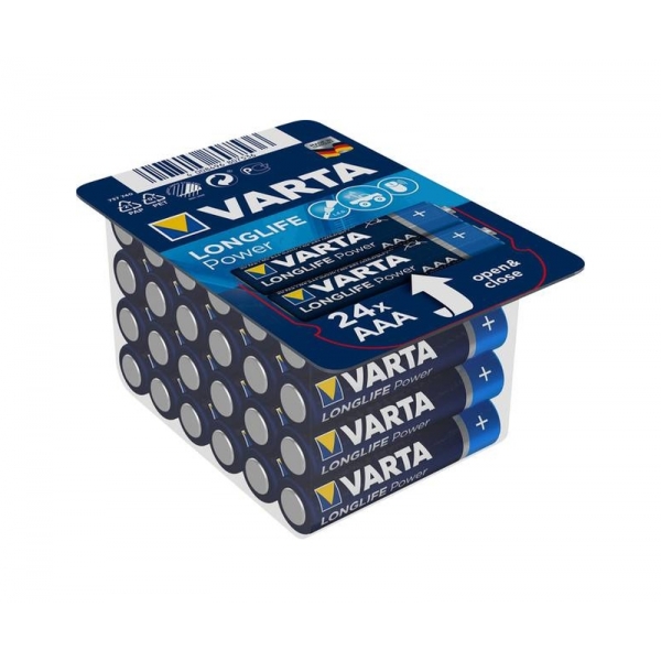 Alkalická baterie VARTA LR03 HIGH ENERGY Longlife Power 24ks./box