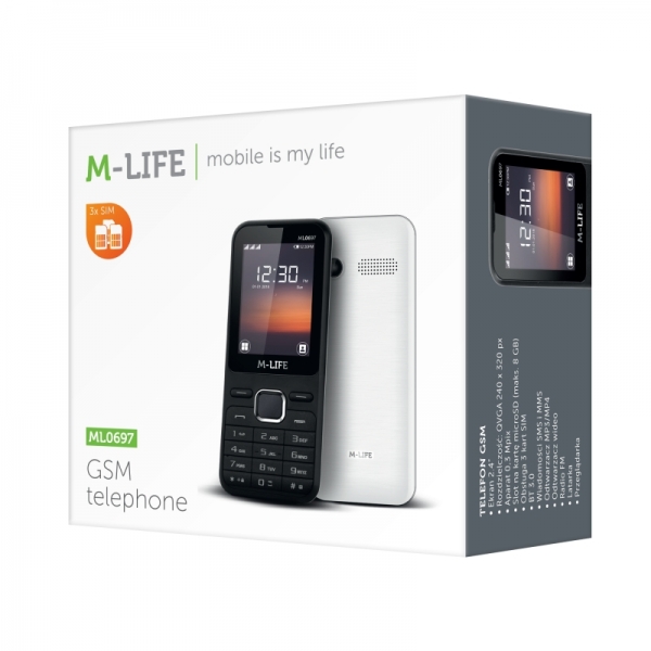 Telefon GSM M-Life ML697 černý