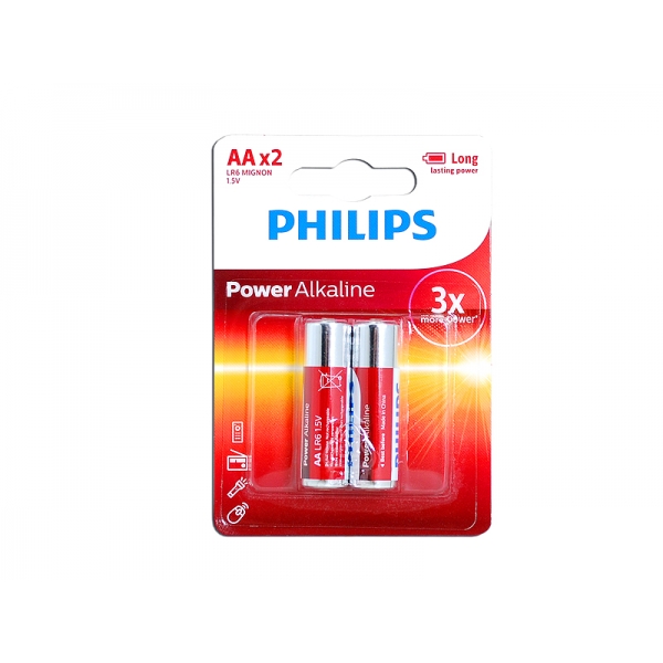 Alkalická baterie Philips LR6 Power Life.