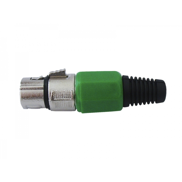 3P konektor mikrofonu na zeleném kabelu
