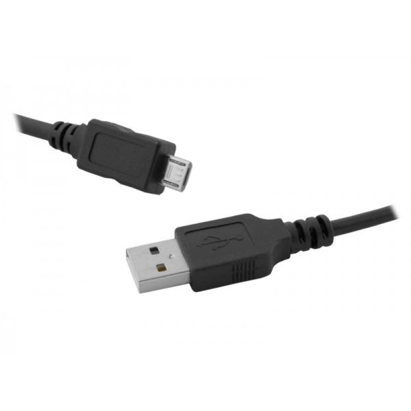 USB kabelová zástrčka A - micro USB konektor, 1m.