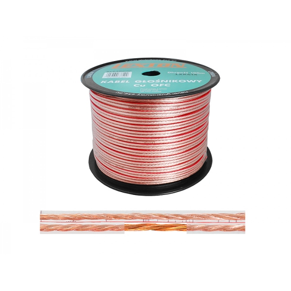 Reproduktorový kabel LEXTON 2x2,50 Cu-OFC