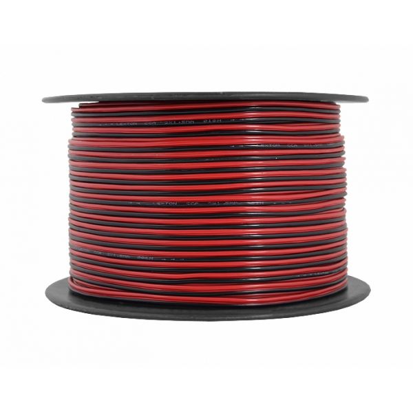 LEXTON 2x1,50 CCA černý / červený reproduktorový kabel
