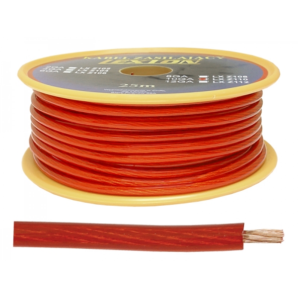 Napájecí kabel LEXT10GA / 5,5mmCCA červený