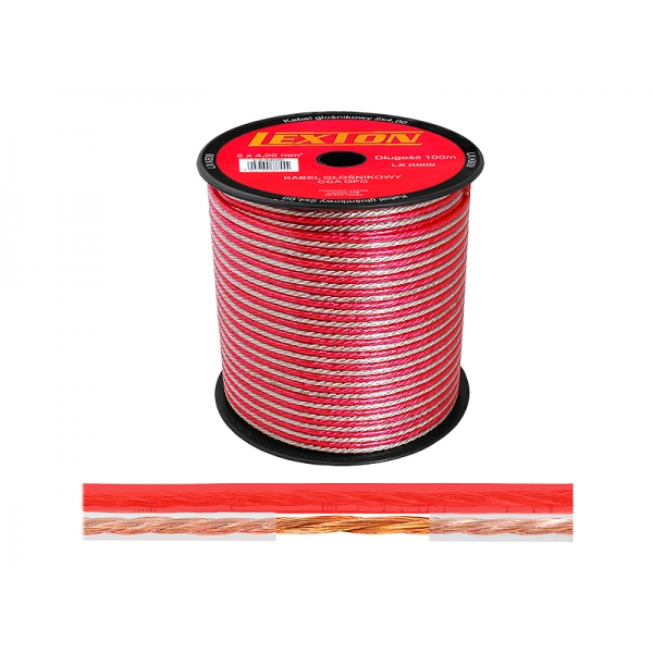 Reproduktorový kabel LEXTON 2x4,00 CCA-OFC