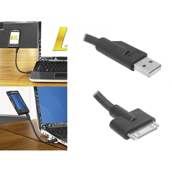 PS Kabel USB - IPhone, 20cm 