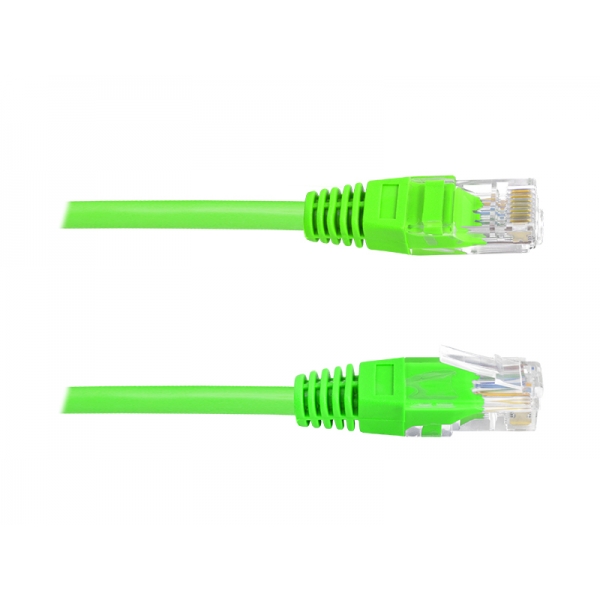 Síťový počítačový kabel (PATCHCORD) 1: 1 8p8c 0,5m zelený.