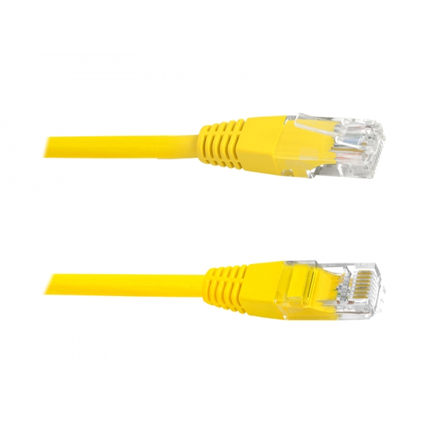 Síťový počítačový kabel 1: 1 8p8c (patchcord), 1,5 m, žlutý.