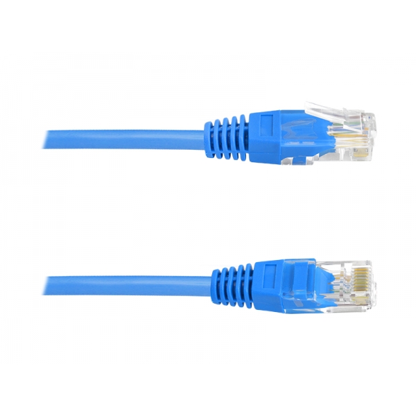 PS Síťový počítačový kabel 1: 1 8p8c (patchcord), 1,5m, modrý.