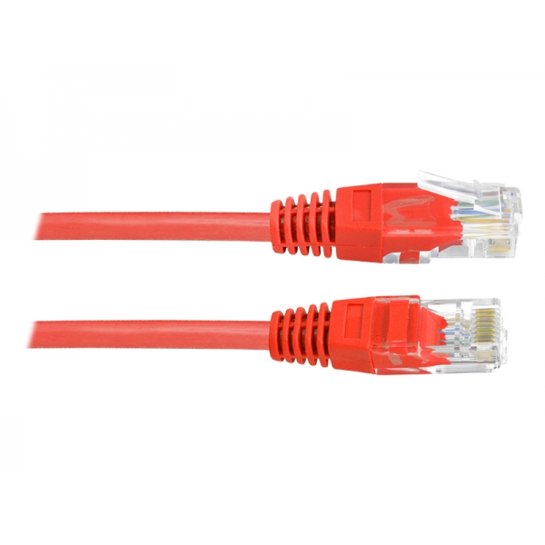 Síťový počítačový kabel (PATCHCORD) 1: 1, 8p8c, 3m, červený.