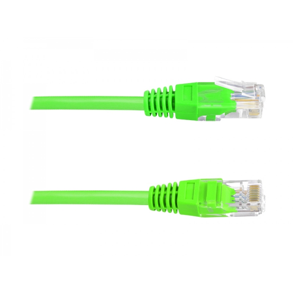 Síťový počítačový kabel (PATCHCORD) 1:1, 8p8c, 5m, zelený.