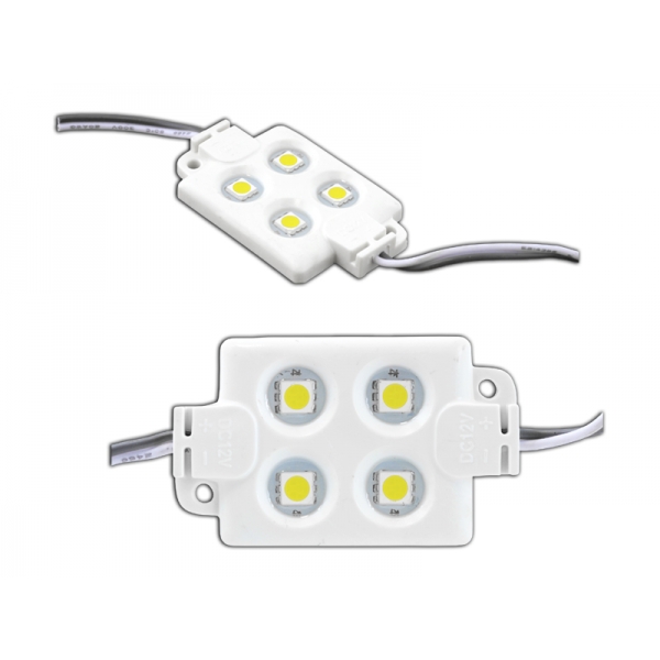 PS LED-5050 modul 4 diody denní světlo bílá voda