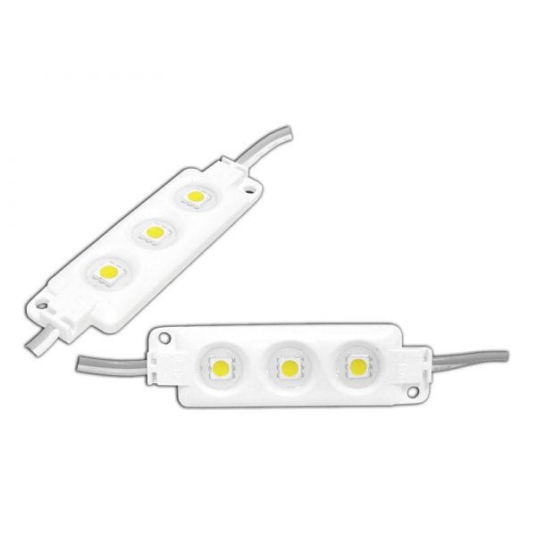 Modul PS LED-5050 3 LED, studené bílé světlo, voděodolný.