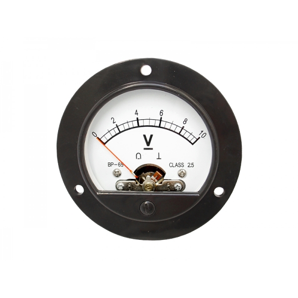 Analogový kruhový voltmetr 10V